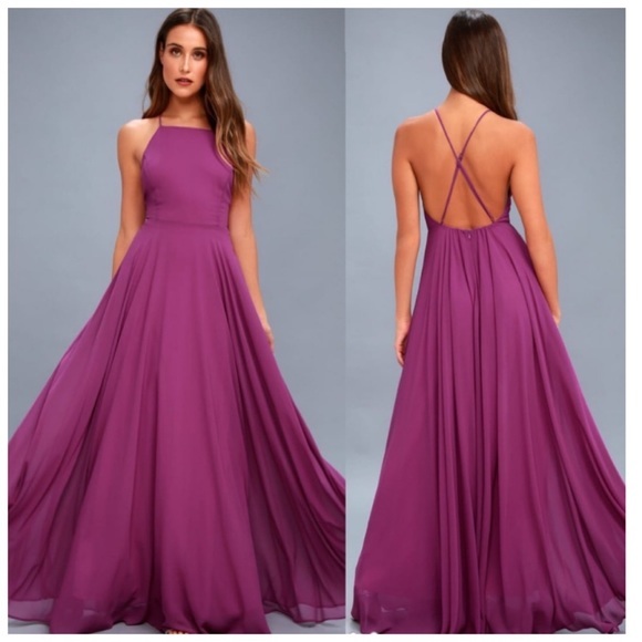 Lulus Dresses & Skirts - Lulu’s Mythical Kind of Love Magenta Maxi Dress